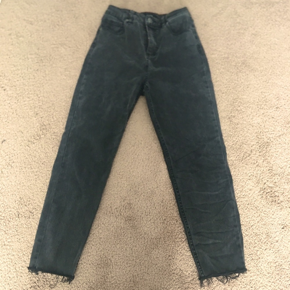LIGHT BLACK  HIGH RISE JEANS